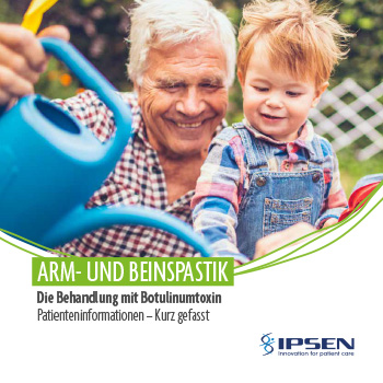 Deckblatt der Ipsen-Broschüre Arm- und Beinspastik