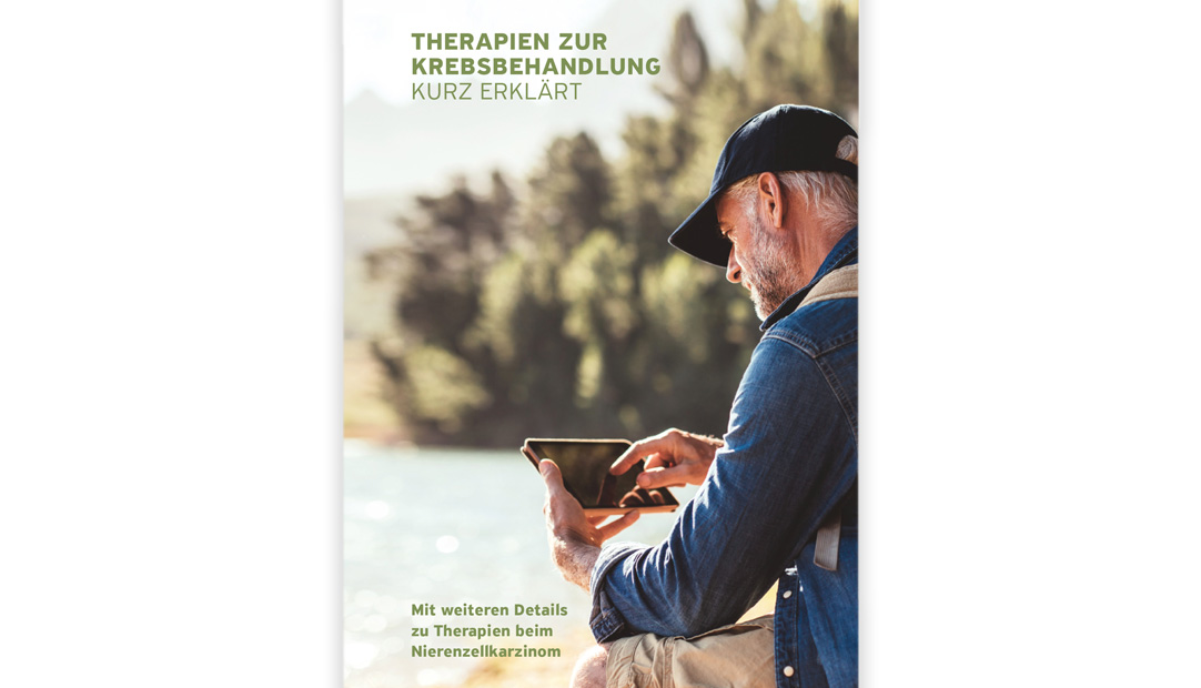 Deckblatt der Ipsen-Broschüre Therapien zur Krebsbehandlung