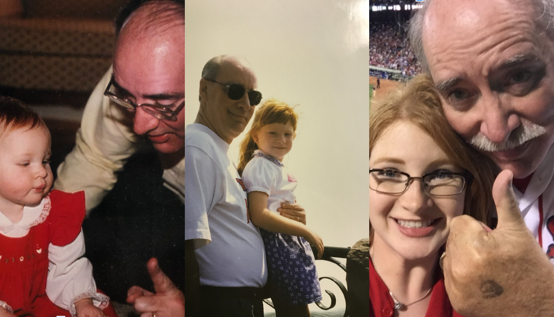 Photos of Caitlin and her dad over the years.