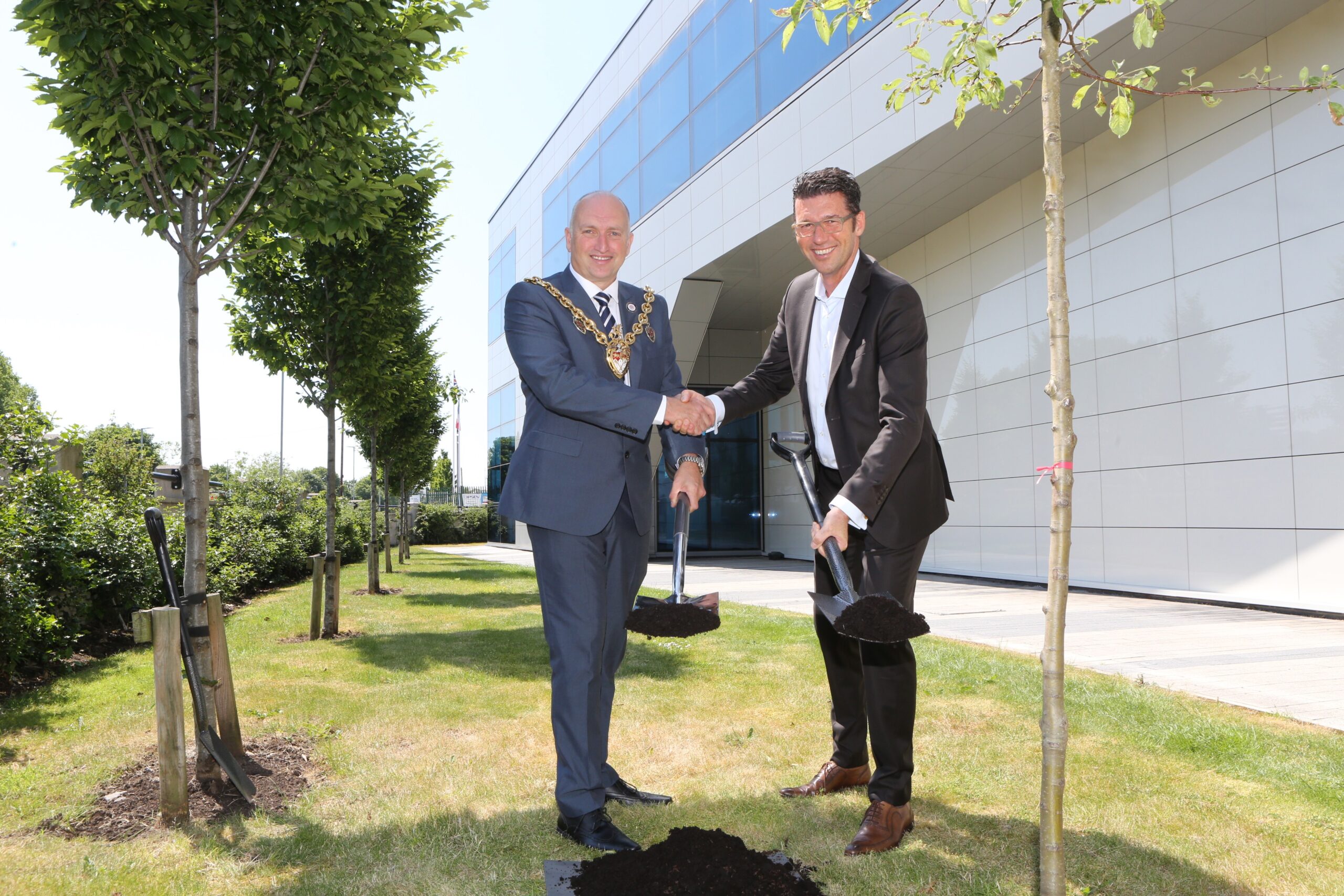 Ipsen Wrexham investment unveiled as Wrexham mayor joins 50th birthday 