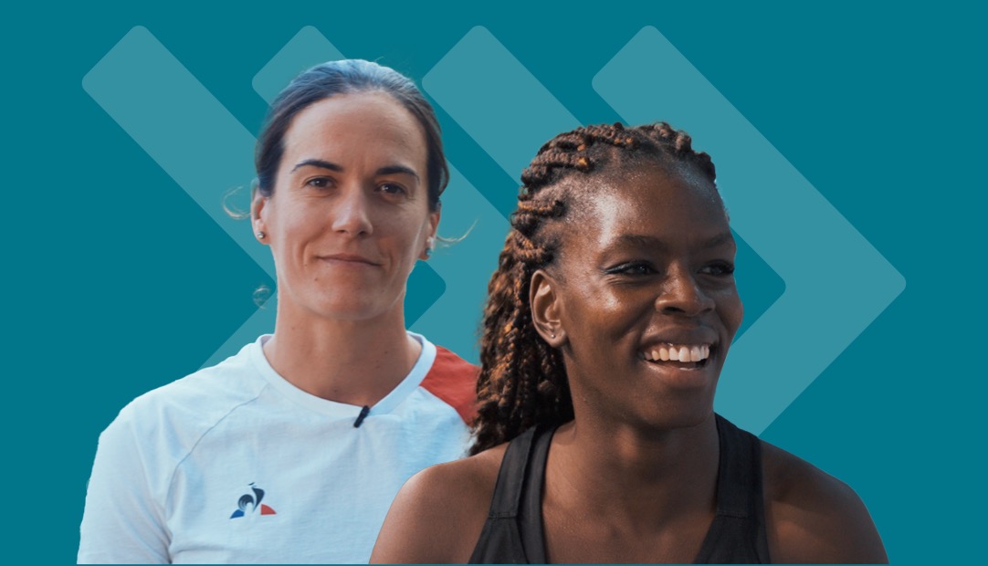 Para-athletes Margot Boulet and Angélina Lanza